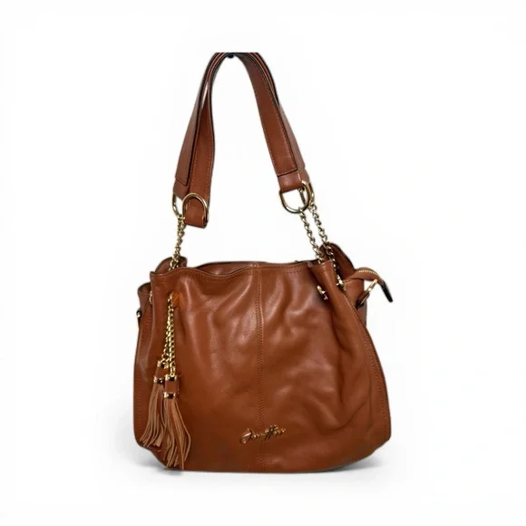 Jose Hess Leather Shoulder Bag - Picture 1 of 9
